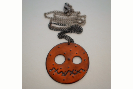 Jack-O-Lantern/Pumpkin Pendant Necklace