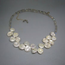 Freshwater Pearls and Labradorite Necklace