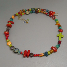Multicolored Gem Necklace